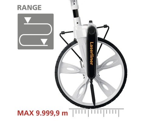 Roue pour mesurer les distances avec le logo Laserliner