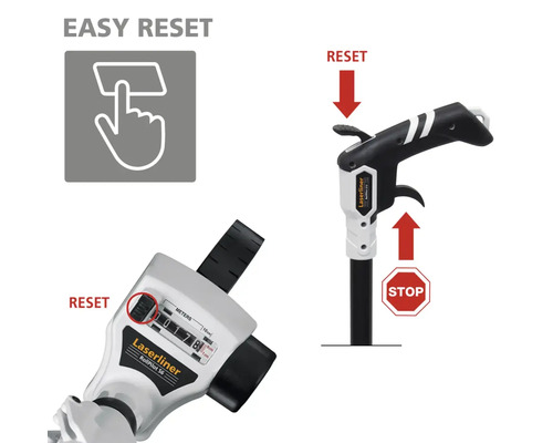 Odomètre laser avec remise à zéro facile