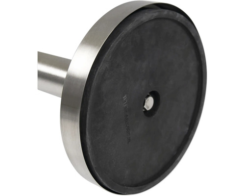 Basis einer stehenden Toilettenbürste aus Edelstahl und Gummi