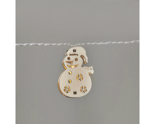 Guirlande lumineuse motif bonhomme de neige