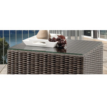 Beistelltisch Destiny AUCKLAND 45x45x45cm, Polyrattan, bronze