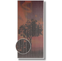 Rideau en bambou avec motif d''arbre pour la porte