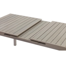 Table de jardin extensible avec lattes en bois