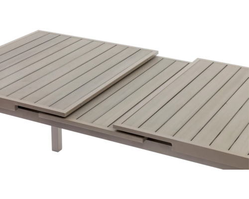 Table de jardin extensible avec lattes en bois