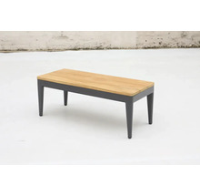 Banc en bois avec structure métallique pour le jardin