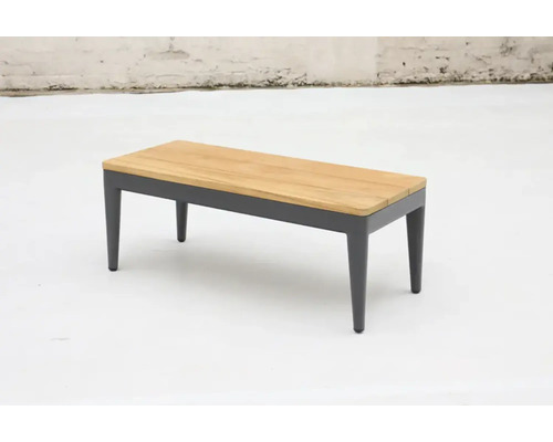 Banc en bois avec structure métallique pour le jardin