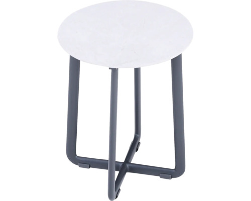 Tabouret avec assise ronde et structure en métal