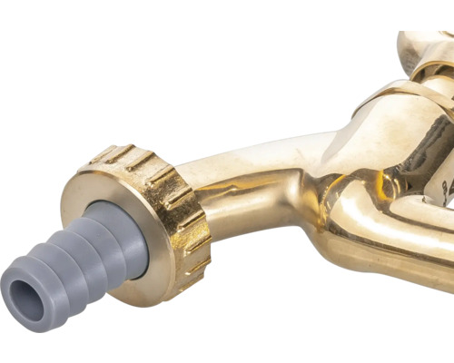 Wasserhahn aus Messing mit Schlauchanschluss