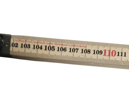 Mètre pliant avec indications en centimètres