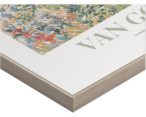 Gerahmter Kunstdruck mit dem Titel Le jardin de Daubigny von Vincent van Gogh