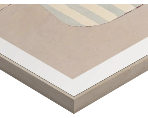 Detailansicht eines gerahmten Bildes mit abstraktem Design