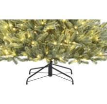 Arbre de Noël artificiel avec éclairage et pied en métal
