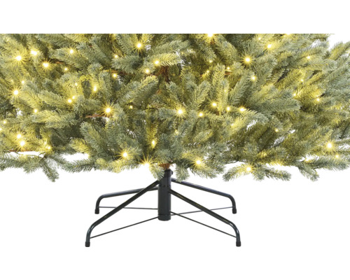 Arbre de Noël artificiel avec éclairage et pied en métal