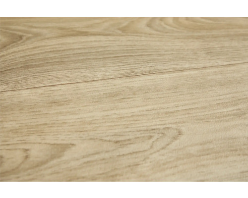 Gros plan d''un sol stratifié avec des veines de bois