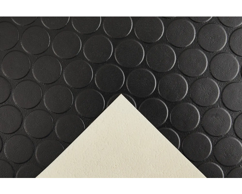 Tapis en caoutchouc avec motif à picots et dessous