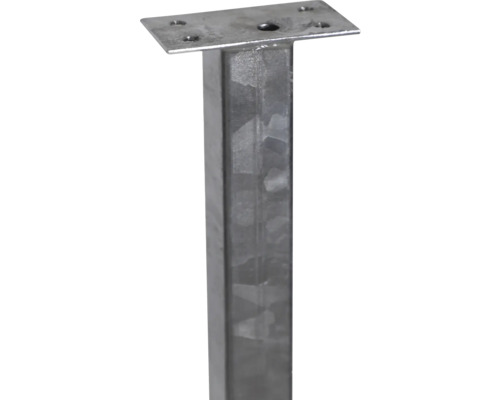 Ancre de poteau en métal avec plaque de montage