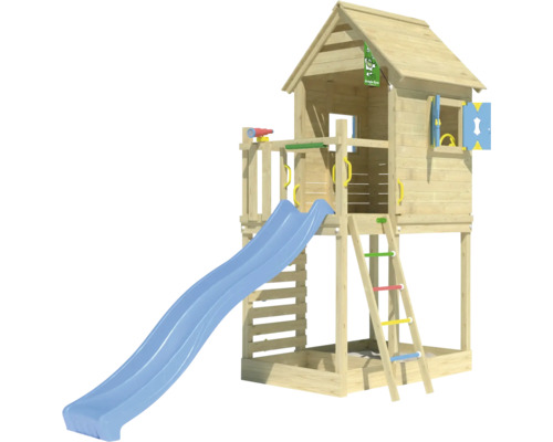 Spillturm mat Rutsch, Leeder a Sandkëscht