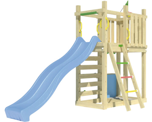 Spillturm mat Rutsch, Leeder a Schaukel