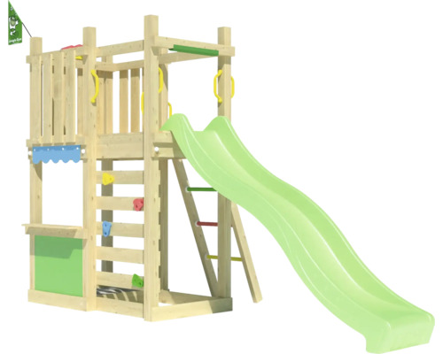 Spielturm mit Rutsche für den Garten