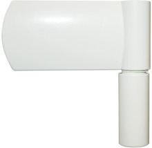 ARON HaustürARON 3161 Aluminium-Kunststoff-Verbund RAL 9016 verkehrsweiß 1100x2100 mm einseitig flügelüberdeckend DIN Rechts inkl.Stoßgriffset,Innendrücker in Edelstahl,Profilzylinder mit 3 Schlüsseln