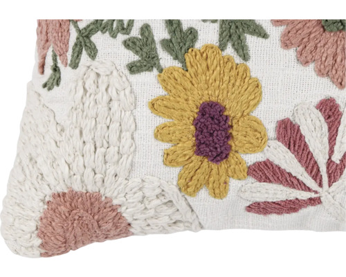 Coussin décoratif à motifs floraux