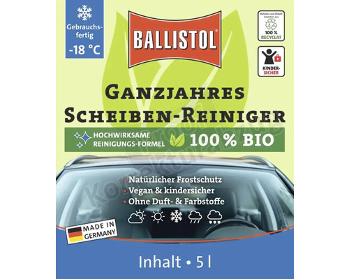 Ballistol Nettoyant pour vitres toutes saisons 5 litres