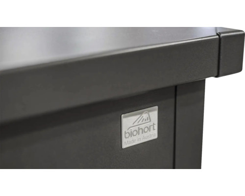 Detailansicht eines Biohort Produktes mit dem Biohort Logo