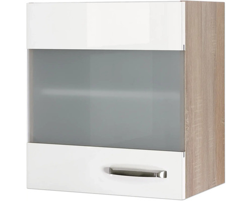 Hängeschrank mit einer Tür und einer Glasfront