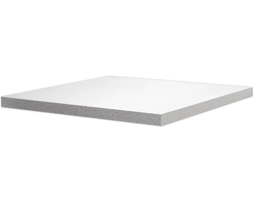 Eine einzelne weiße Spanplatte