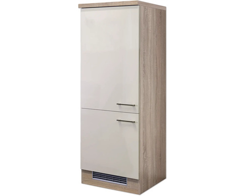 Armoire haute avec deux portes et poignées