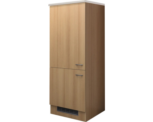 Hochschrank mit zwei Türen und Griffen