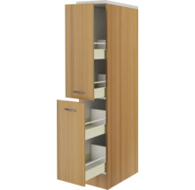 Armoire de cuisine avec éléments coulissants