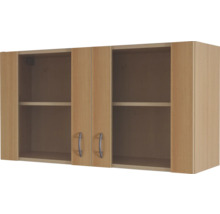 Meuble haut avec trois portes et deux étagères