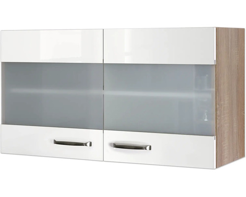 Hängeschrank mit vier Türen und Griffen