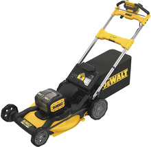 Tondeuse à gazon sans fil DeWalt avec bac de ramassage