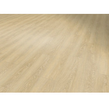 Ansicht eines hellen Laminatbodens mit Holzstruktur