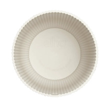 Cache-pot rond à texture côtelée