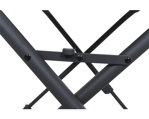 Detailansicht des Gestells eines Klappstuhls