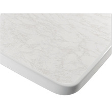 Vue détaillée d''un plateau de table aspect marbre