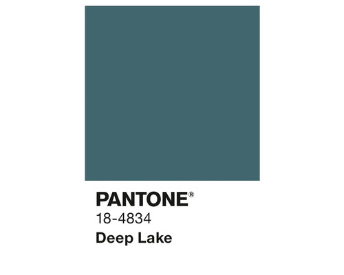 Pantone 18-4834 Deep Lake Farbfeld