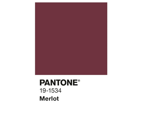 Teinte Pantone 19-1534 Merlot