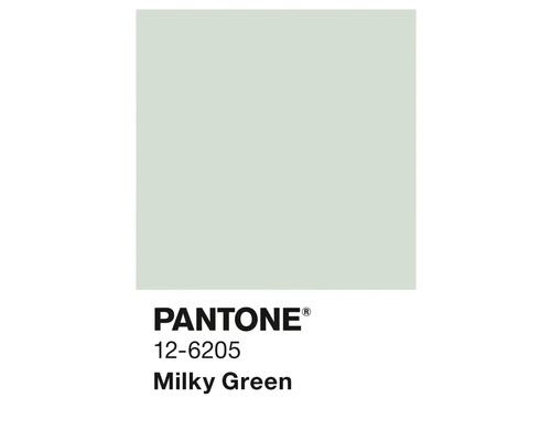 Pantone Farbe 12-6205 Milky Green