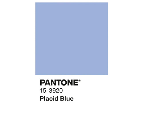 Champ de couleur Pantone 15-3920 Placid Blue