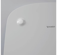 Logo Duravit sur siège de toilette