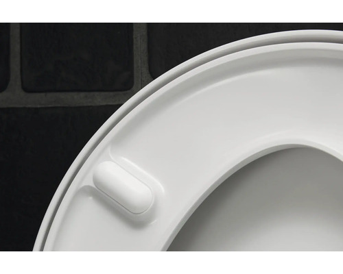Abattant de toilette blanc en plastique