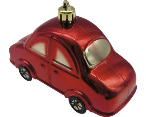 Décoration de sapin de Noël de voiture rouge avec suspension