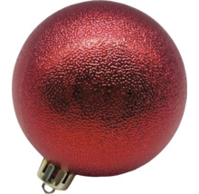 Boule de Noël rouge avec suspension