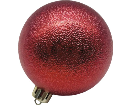 Boule de Noël rouge avec suspension