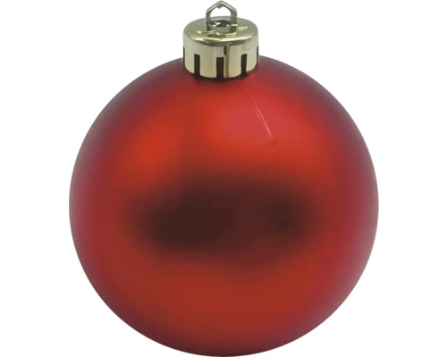 Boule de Noël rouge avec crochet