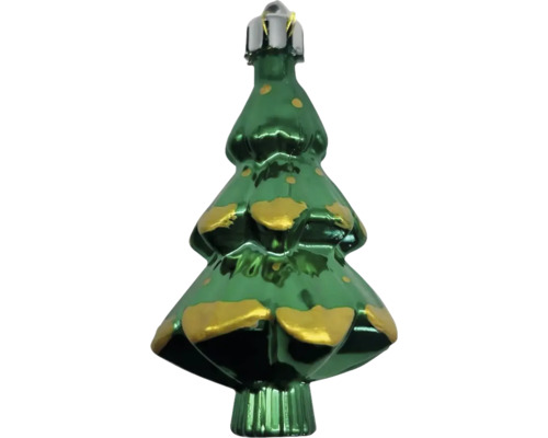 Décoration de sapin de Noël en verre en forme d''arbre